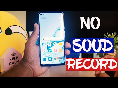 How to enable sound for screen recording in XIAMO Redmi Note 9