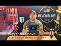 Tactical Baby Gear-Tactical Fanny Pack: Overview and load out demonstration. Memorial Day Dad talk.