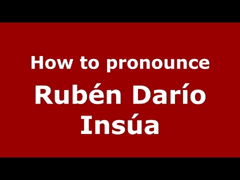 How to pronounce Rubén Darío Insúa (Spanish/Argentina) - PronounceNames.com