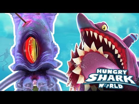 HELICOPRION vs SQUID BOSS!!! - Hungry Shark World | Ep 51 HD