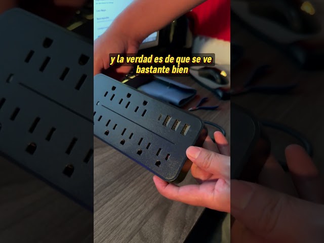 Vídeo relacionado con Regleta Escritorio con USB C,Regleta Enchufes Proteccion Sobretension