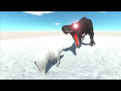 🦖The Black T-rex🔥death run⚡-Animal Revolt Battle Simulator