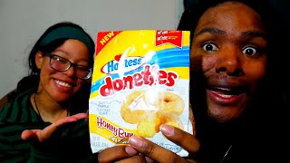 New Hostess donettes Honey Bun Mini Donuts Food Review!