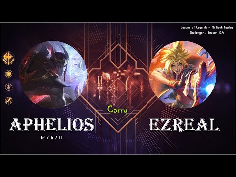 [ADC] Aphelios vs Ezreal - KR Ranked (C) / 롤 원딜 아펠리오스