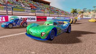 Cars 2 The Video Game (Arcade) Dinoco Chick in  all world Grand Prix missions