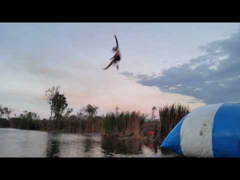 Human Water Catapult Blob