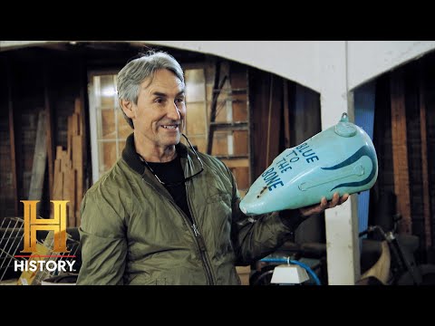 American Pickers: TOTALLY TRICKED OUT Knucklehead Blue Motorcycle (Season 23) | History