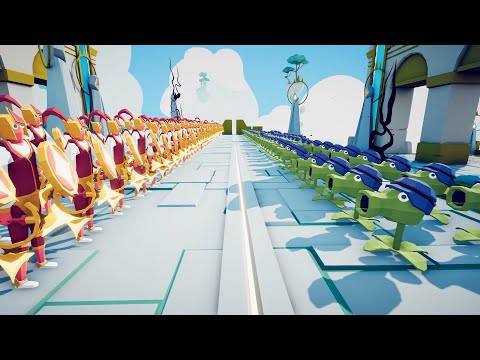 100x PEA SHOOTER vs 100x EVERY RANGED UNIT - Totally Accurate Battle Simulator TABS