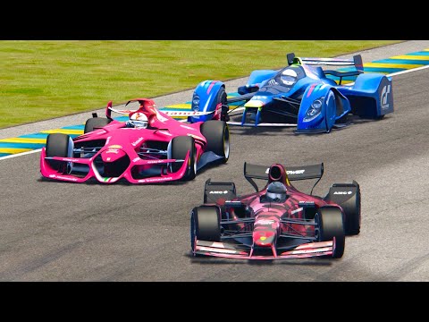 2025 Ferrari F1 Concept vs Red Bull X2010 vs 2021 Formula Rapide - Le Mans 24 Hours
