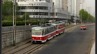 preview picture of video 'PYONGYANG TRAM - Die Straßenbahn in Pyongyang (10.-17.05.2011)'