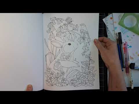 Flip through of Nature's Sweetness coloring book