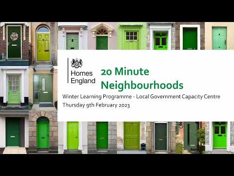 20 Minute Neighbourhoods - Winter Learning Programme 2023