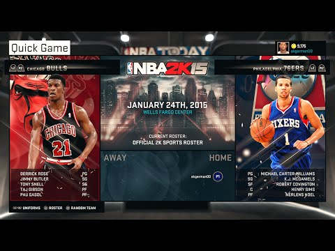 NBA 2K15 - Gameplay | PS4 - Chicago Bulls VS Philadelphia 76ers - Full Game