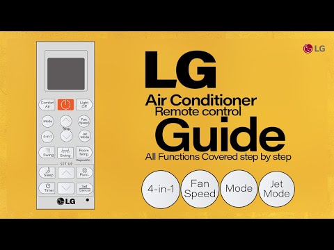 How to Use Air Conditioner Remote Controller || LG Dual Inverter Hot & Cold Split AC All Functions