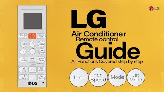 How to Use Air Conditioner Remote Controller || LG Dual Inverter Hot & Cold Split AC All Functions