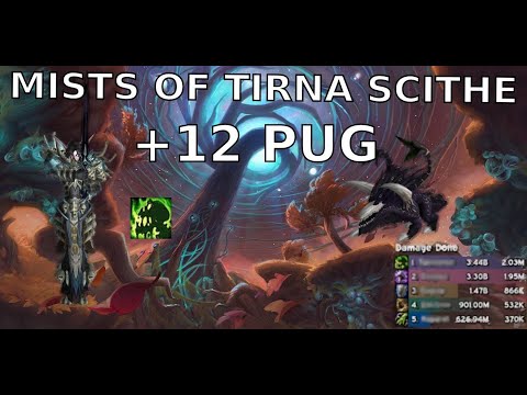 Mists of Tirna Scithe +12 PUG Affliction Warlock TWW S1