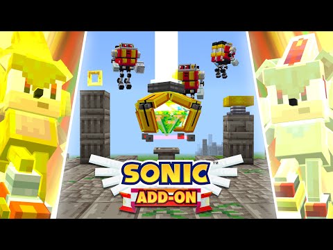 Minecraft Sonic Add-On UPDATE | Dr. Eggman Boss, Chaos Emeralds & Super Forms
