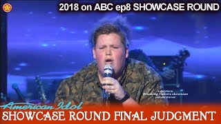 Noah Davis sings  You and I - ELIMINATED Showcase Round Final Judgment American Idol 2018