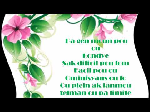 Pa gen moun pou ou Bondye- Rebecca Francois Lyrics