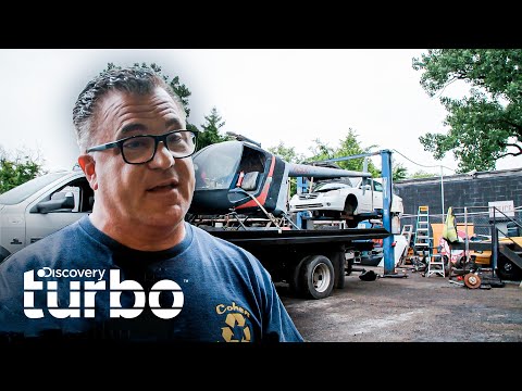 Andy lleva un helicóptero destruido al taller | Chatarra de Oro | Discovery Turbo