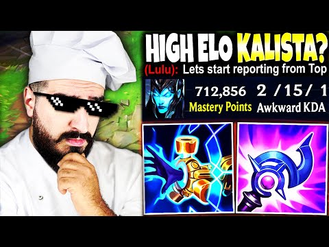 High Elo Kalista Top? Let CHEF'God handle this Exotic FOOD ~ New Cho'Gath Build? 💀 League of legends