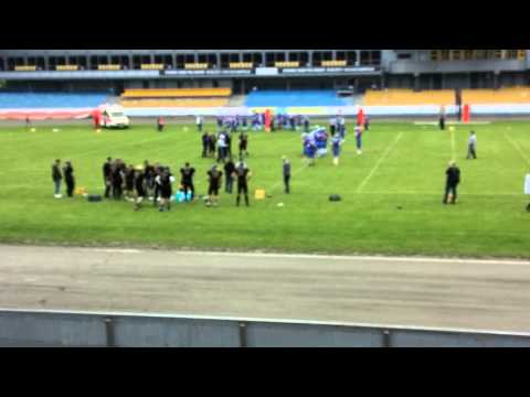 Fragment meczu. Grizzlies Gorzów Wlkp - Kozły B Poznań 10.05.2014