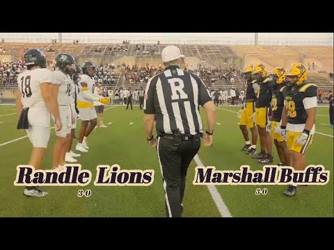 Week 4 Battle of the Undefeated - Thomas Randle Lions (3-0) Take on Fort Bend Marshall Buffs(3-0)