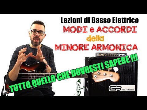 Bass Lessons 44 - Harmonic Minor - Modes and Arpeggios