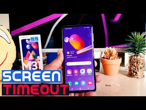 How to set screen timeout in Samsung Galaxy M31s