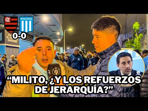 RACING ELIMINATED | RACING 0 - 0 FLAMENGO | REACTION WITH THE FANS.