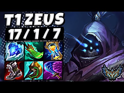 T1 Zeus Jax vs Renekton [ TOP ] Patch 13.6 Korea Challenger ✅