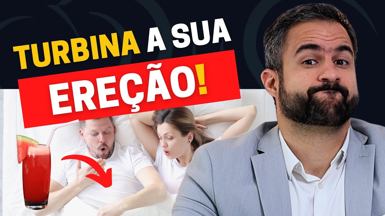APENAS UM  COPO AO DIA DESTE SUCO VAI TURBINAR A SUA EREÇÃO | RECEITA COMPLETA!
