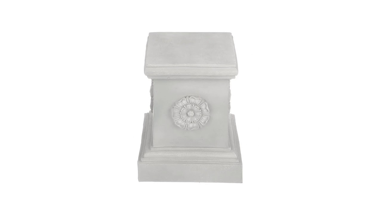 English Rosette Garden Sculptural Plinth: Grande Video