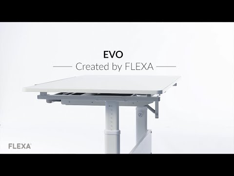 EVO Schreibtisch - geteilte Tischplatte