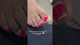 Demorei um pouco mais de 2 horas para fazer os pés dessa cliente