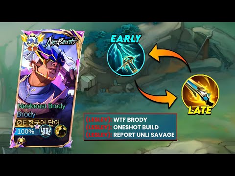 TOP GLOBAL BRODY BEST BUILD FROM EARLY TO LATE GAME (You Must Try) 🔥|| BRODY TOP 1 GLOBAL ~MLBB"