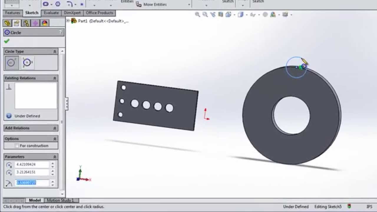 Solidworks Course 10   Linear and Circular Pattern