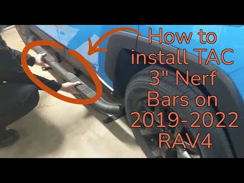 TAC Side Steps | Running Boards | Nerf Bars Installation | 2021 Toyota RAV4 (2019-2022 RAV4)