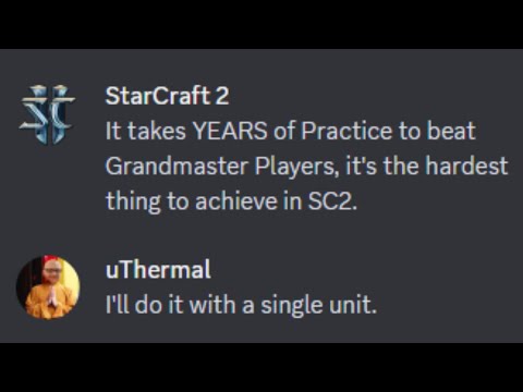 Can You Beat Grandmasters With Just a Single Terran Unit Type?