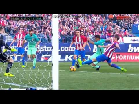 Rafinha Goal   Atletico Madrid vs Barcelona 0 1   La Liga 26 02 2017 HD