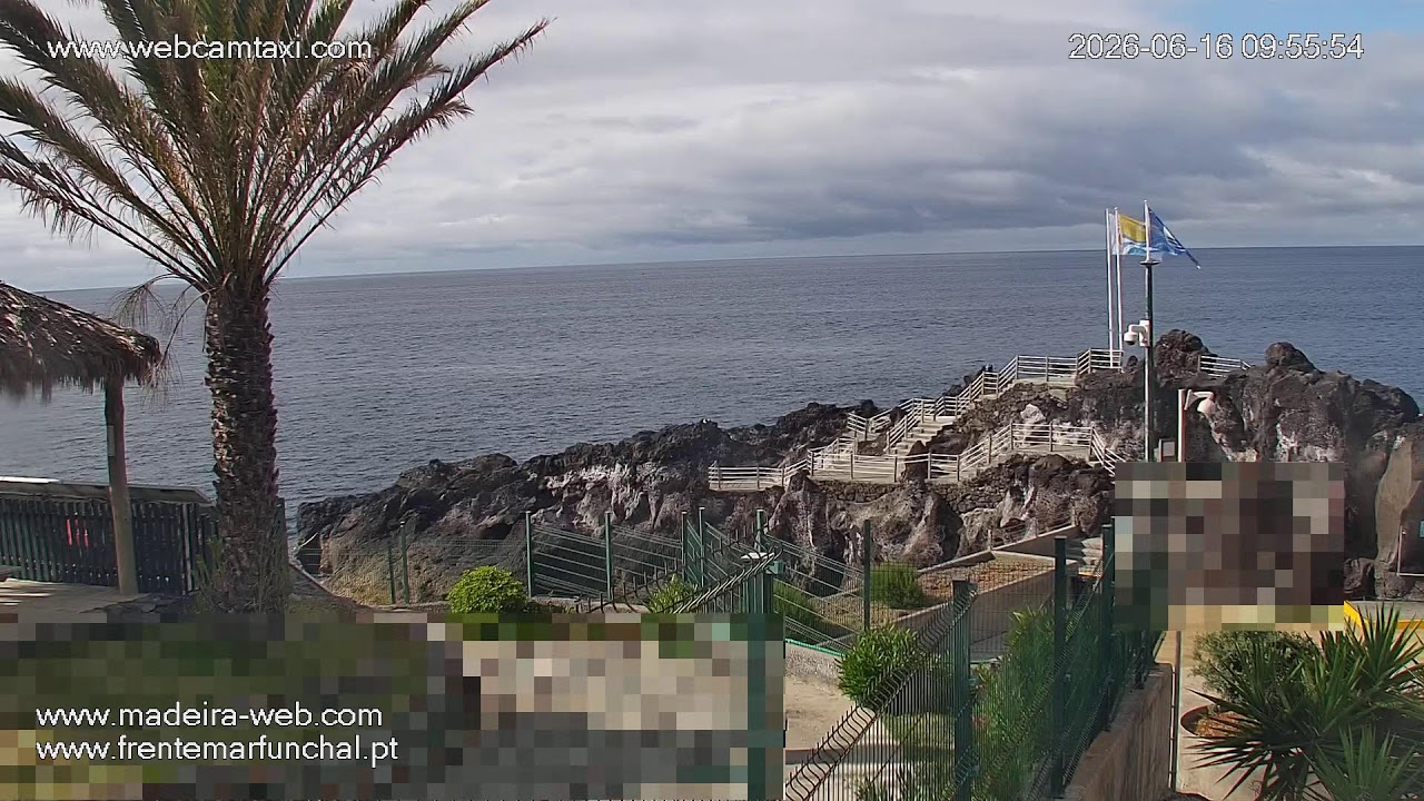 Live webcam view of Praia da Ponta Gorda, Funchal