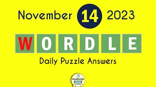 Wordle November 14 2023 Today Answer