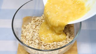 Just 1 egg, oats,banana and oats a healthy meal! fat free food | Comida saudavel com aveia e ovos