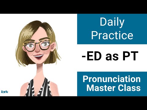 Suffix -ED Shadowing Practice PT - Daily Pronunciation American English Consonant Master Class
