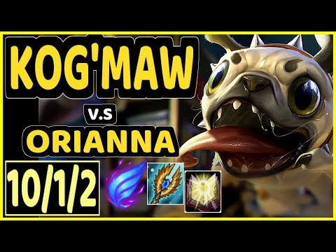 XIOH (KOG'MAW) vs ORIANNA - 10/1/2 KDA MID GAMEPLAY - EUW Ranked GRANDMASTER