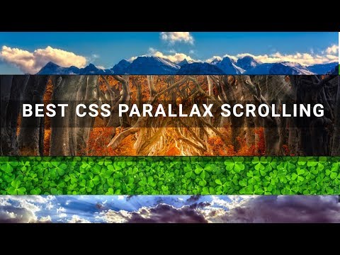 Best Parallax Scrolling | Using Only HTML & CSS