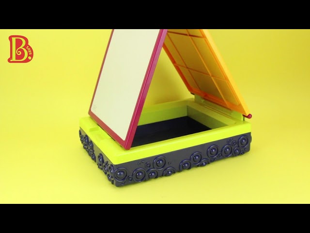 Vídeo relacionado con GalPat Baby Pizarra Infantil Magnética Doble Cara, Caballete para Niños con Altura Regulable, Incluye Tizas, Rotuladores, Letras y Números Magnéticos, Ideal para Aprendizaje y Creatividad (ROJO)