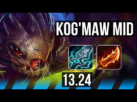 KOG'MAW vs AKSHAN (MID) | Rank 1 Kog'Maw, 6/2/7 | BR Challenger | 13.24