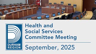 Health & Social Services Committee Meeting - September 4, 2025
