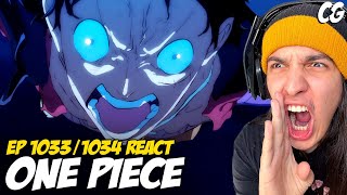 LUFFY VS KAIDO É UM ABSURDO!! - React One Piece EP 1033 e 1034